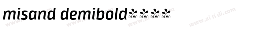 misand demibold字体转换